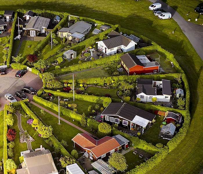 Kör alakú lakópark épült Dániában