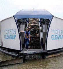 ocean cleanup napelemes hajók
